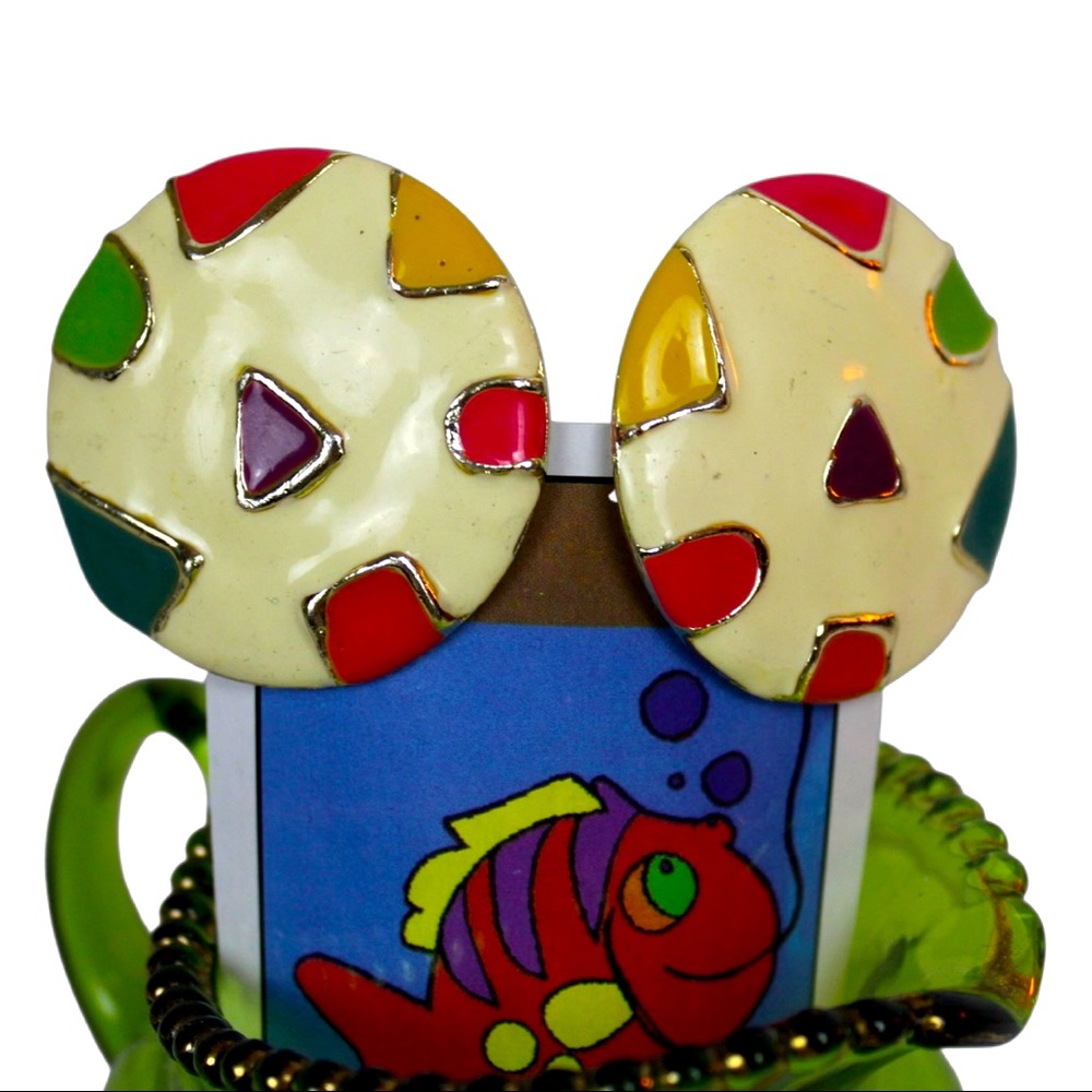 80s Retro Clip On Earrings